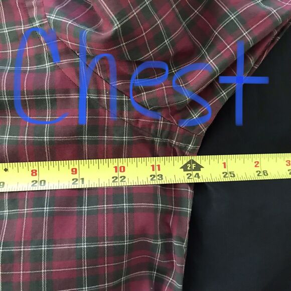 Polo Ralph Lauren Red Green Plaid Classic Fit Cotton Button Down Shirt - L - Picture 5 of 7